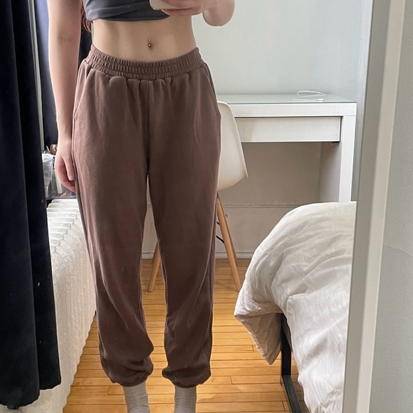 Mocha brown sweatpants - Picture 1 of 3